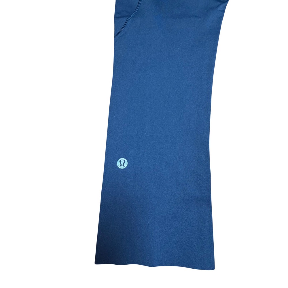 Lululemon Fast and Free Crop II 19 Nulux Nocturnal Teal Running Leggings Size 4 - Picture 5 of 6